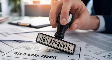 Stamping document for approval