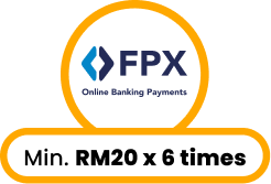 Min. RM20 x 6 times